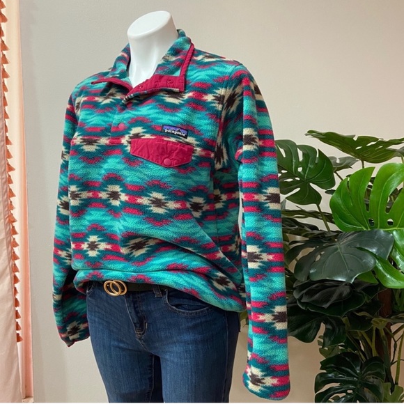 Patagonia Synchilla Boho Aztec Sweater RARE VTG - Picture 7 of 16